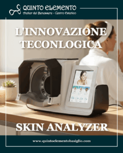 Macchinario Skin Analyzer by Quinto Elemento in un centro estetico per analisi della pelle.